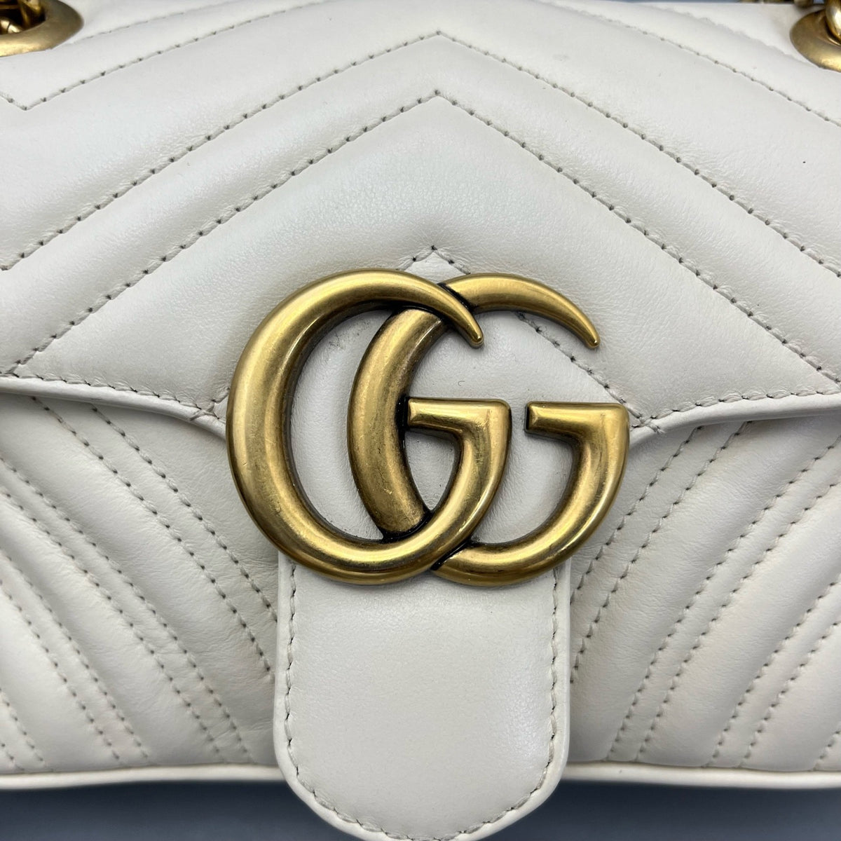 Gucci - Marmont 22 - Leather - White - (mini)