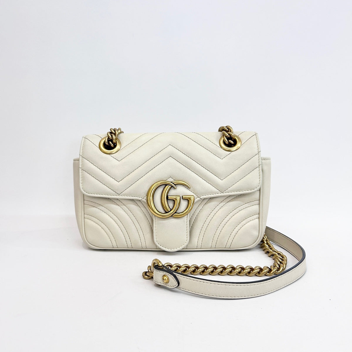 Gucci - Marmont 22 - Leather - White - (small)
