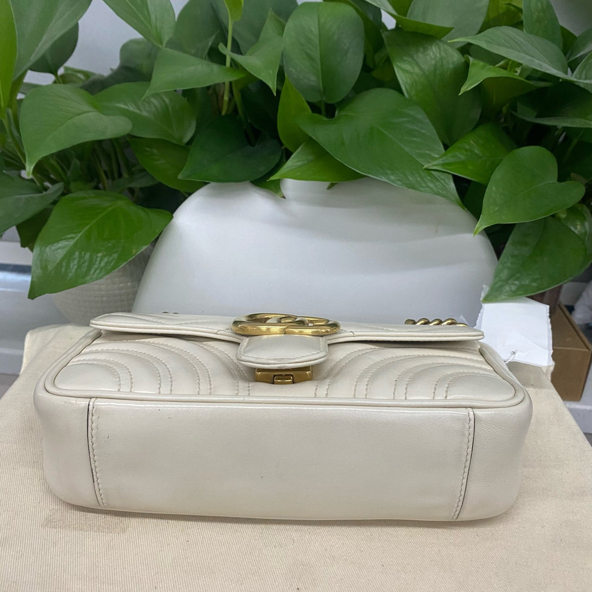 Gucci - Marmont 22 - Leather - White - (small)