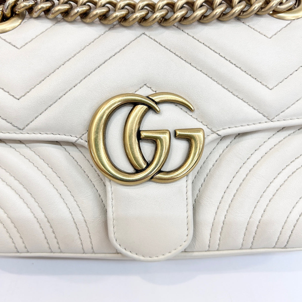 Gucci - Marmont 22 - Leather - White - (small)