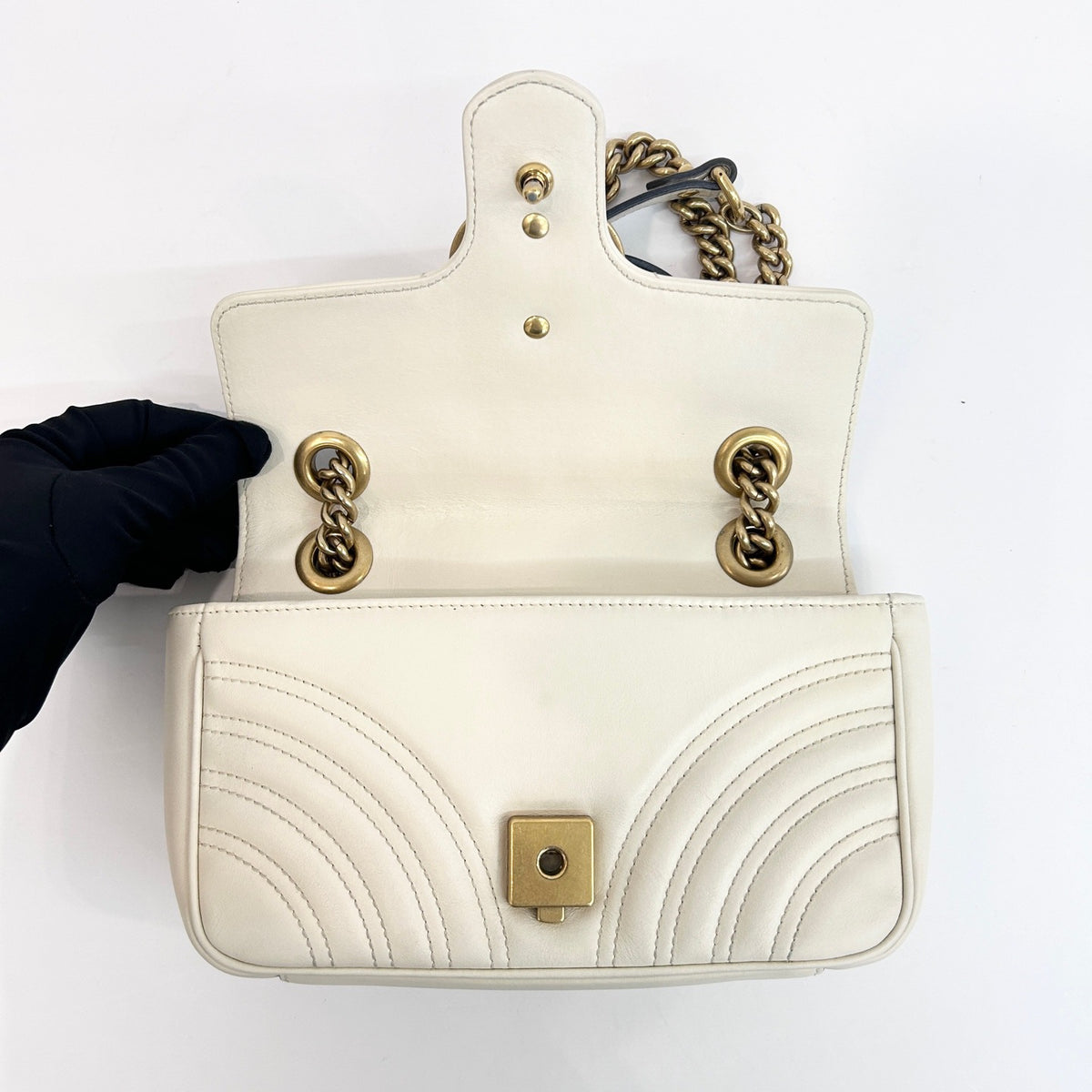 Gucci - Marmont 22 - Leather - White - (small)