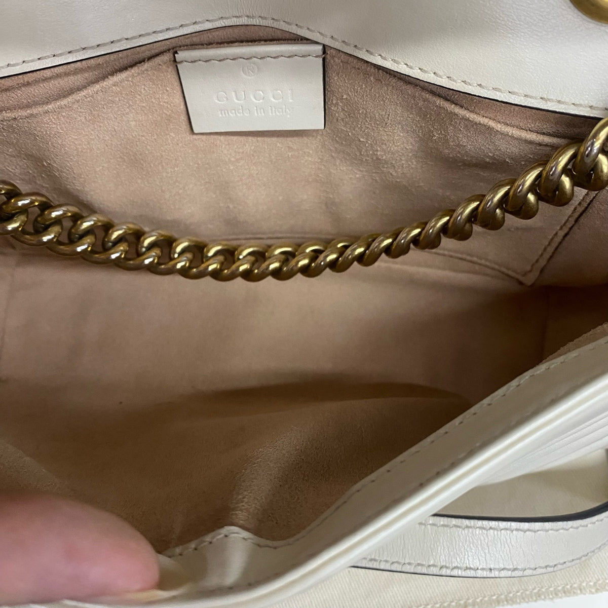 Gucci - Marmont 22 - Leather - White - (small)
