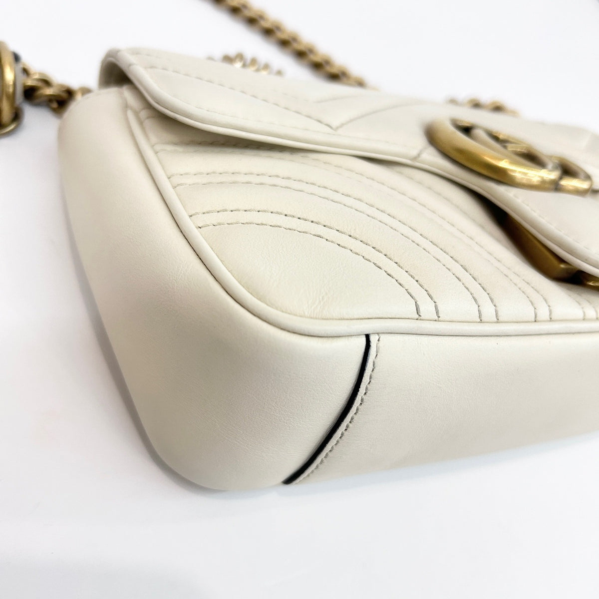 Gucci - Marmont 22 - Leather - White - (small)