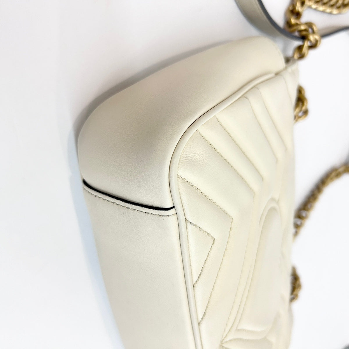Gucci - Marmont 22 - Leather - White - (small)