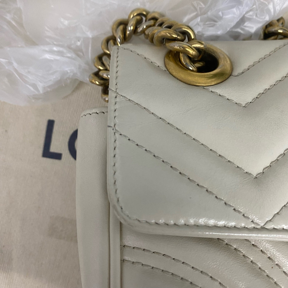 Gucci - Marmont 22 - Leather - White - (small)
