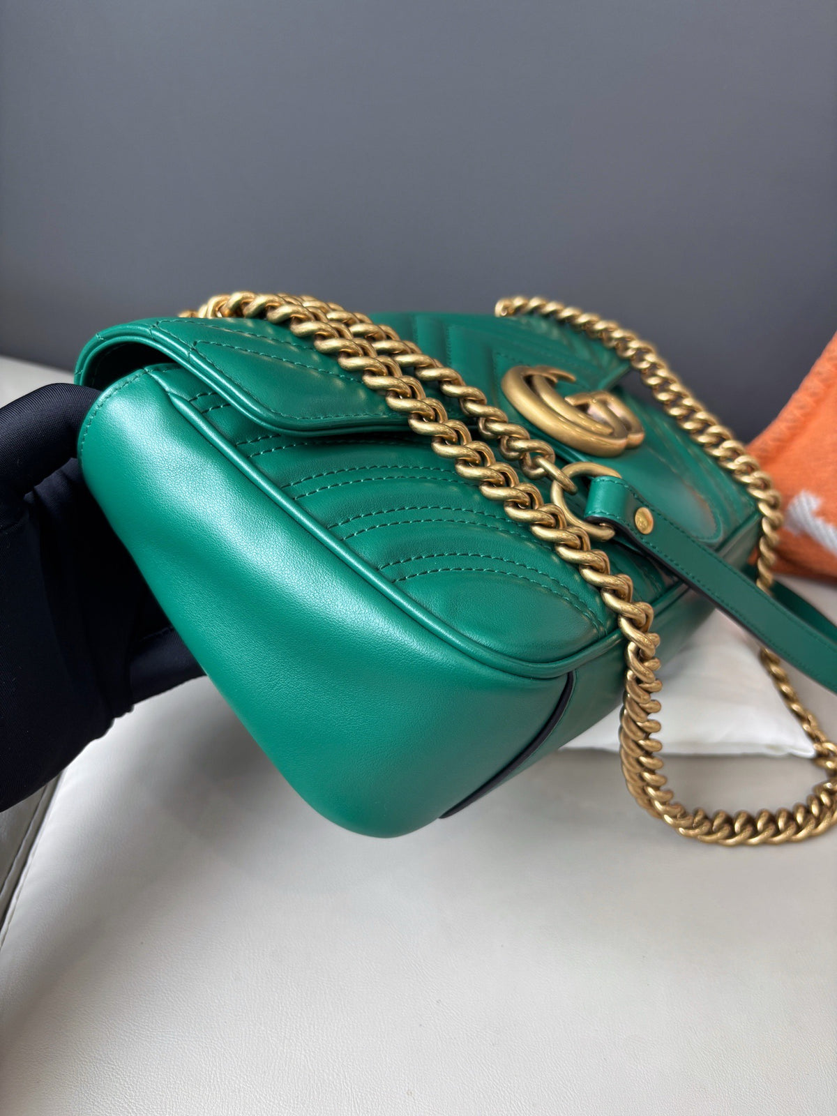 Gucci - Marmont 26 - Leather - Green - (medium)