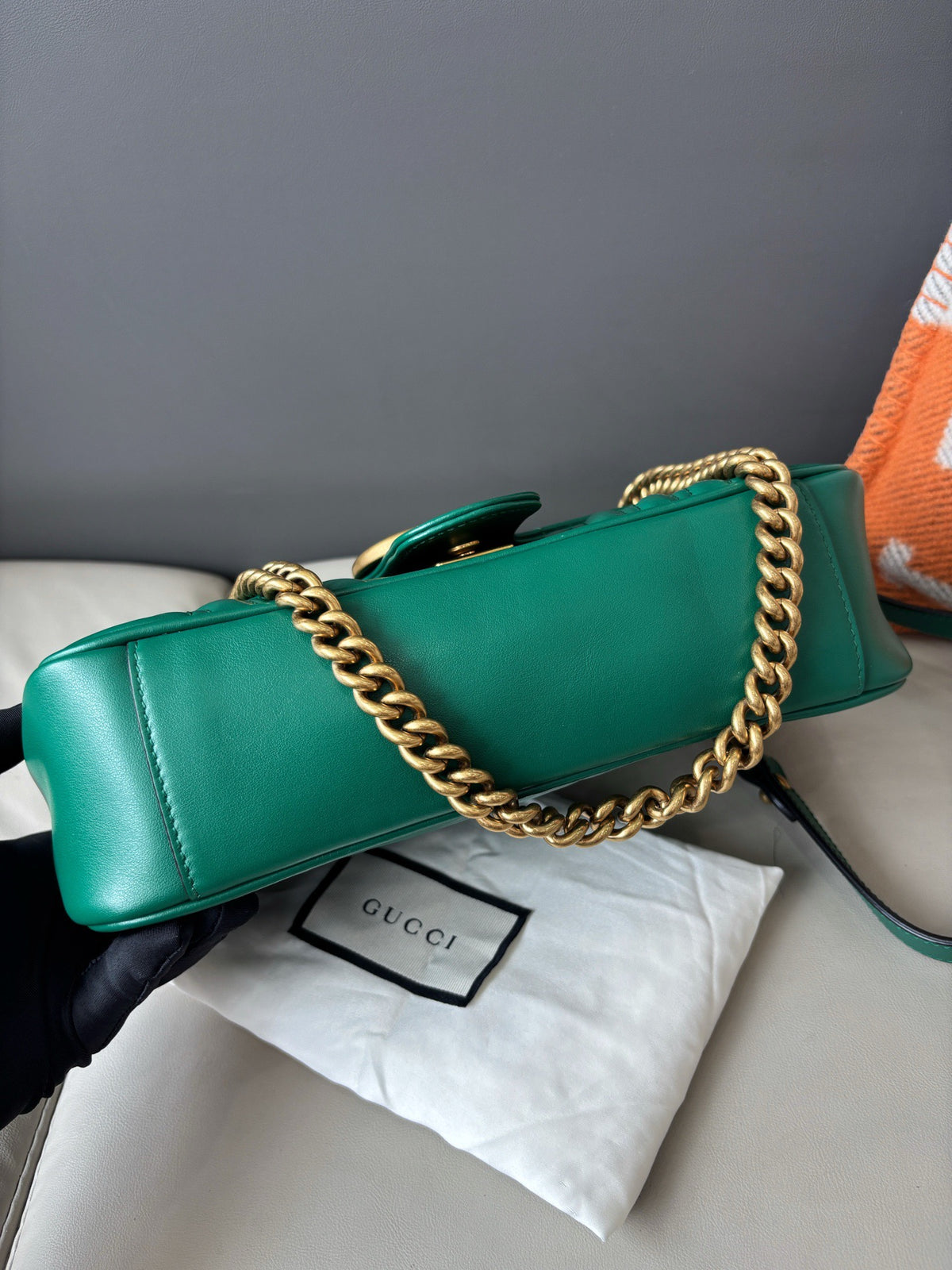 Gucci - Marmont 26 - Leather - Green - (medium)