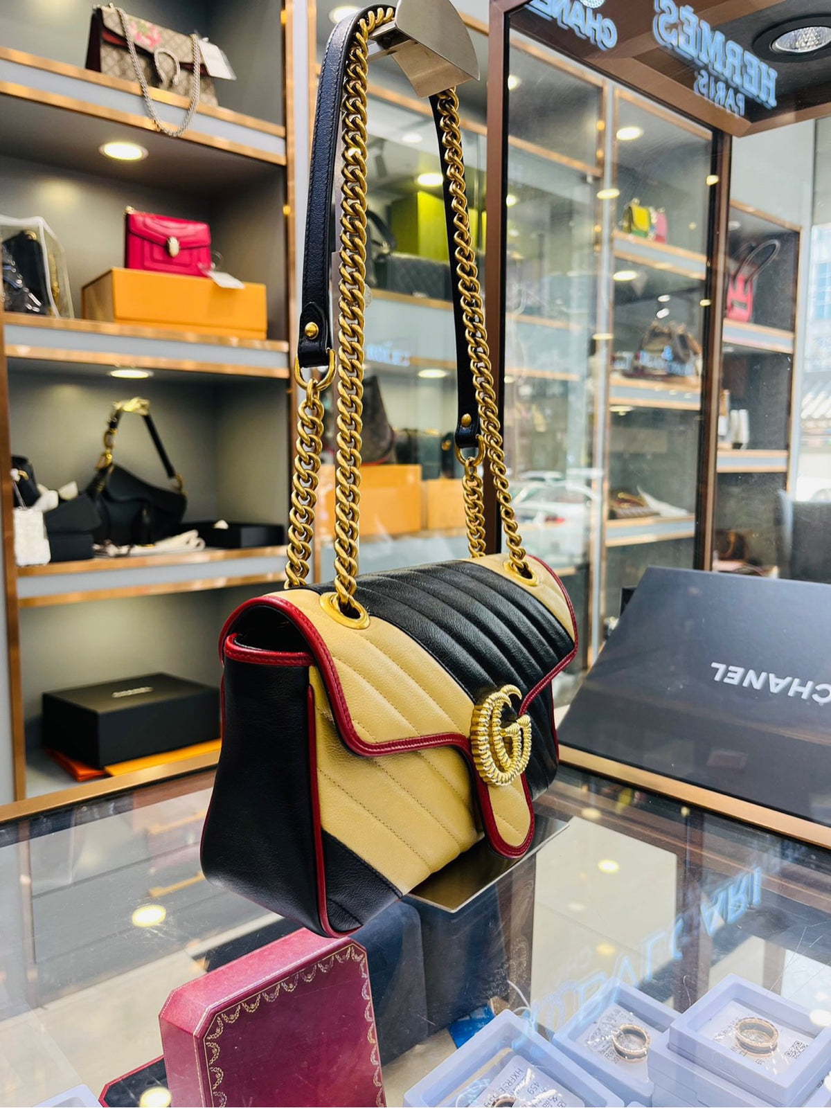Gucci - Marmont 26 - Leather - Multicolour - (medium)