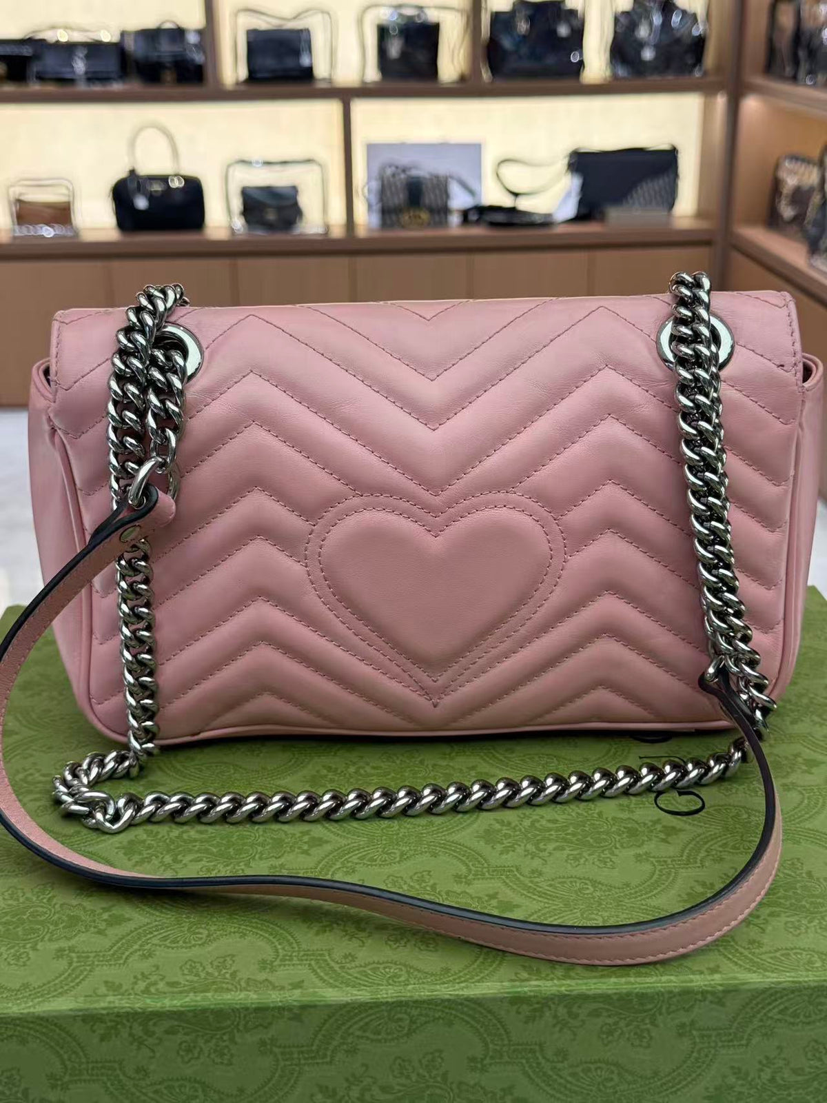 Gucci - Marmont 26 - Leather - Pink - (Medium)