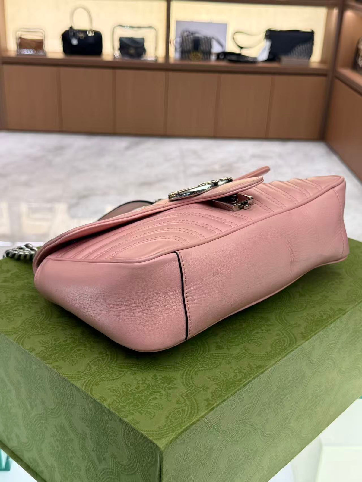 Gucci - Marmont 26 - Leather - Pink - (Medium)