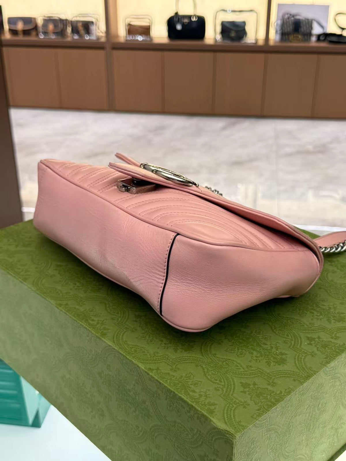 Gucci - Marmont 26 - Leather - Pink - (Medium)