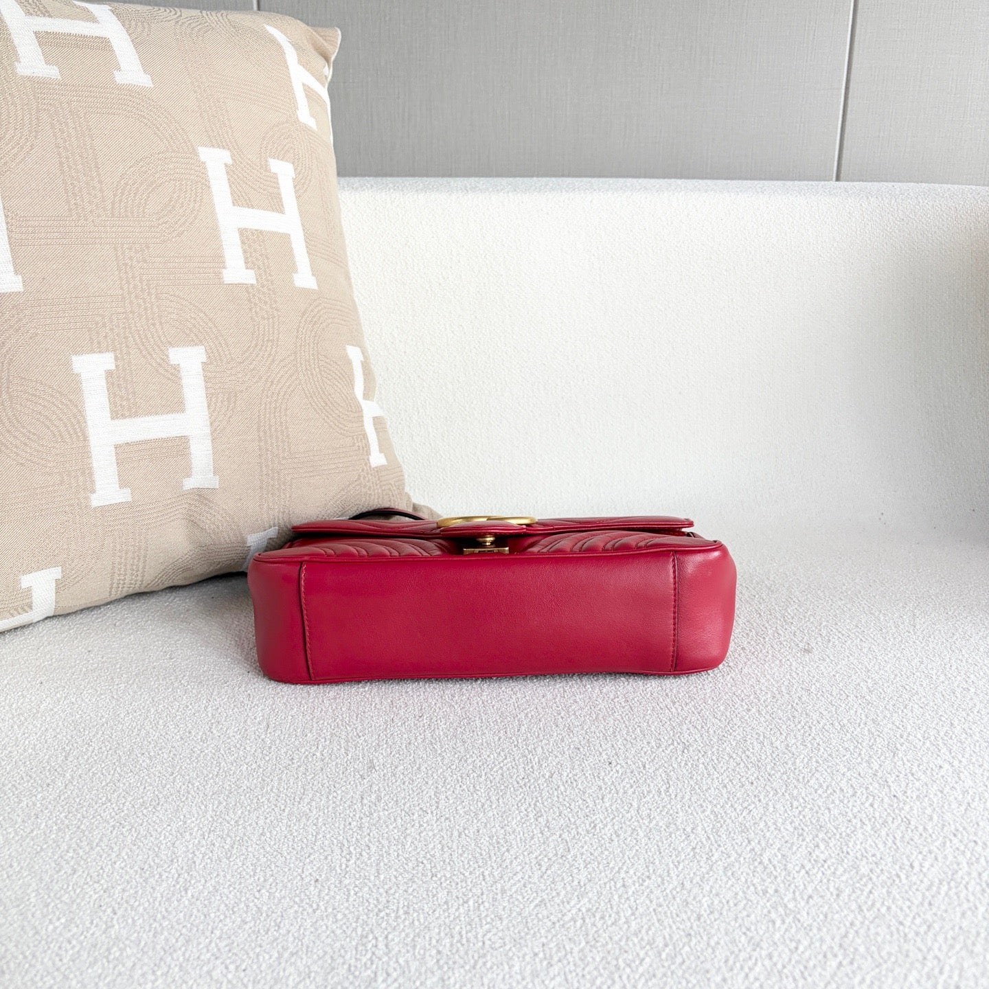 Gucci - Marmont 26 - Leather - Red - (medium)