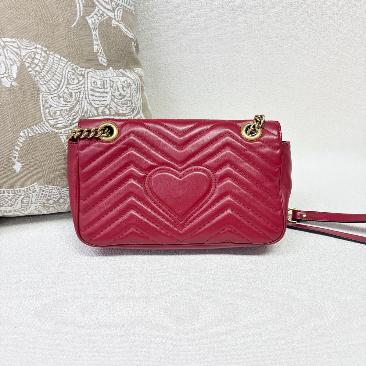 Gucci - Marmont 26 - Leather - Red - (small)