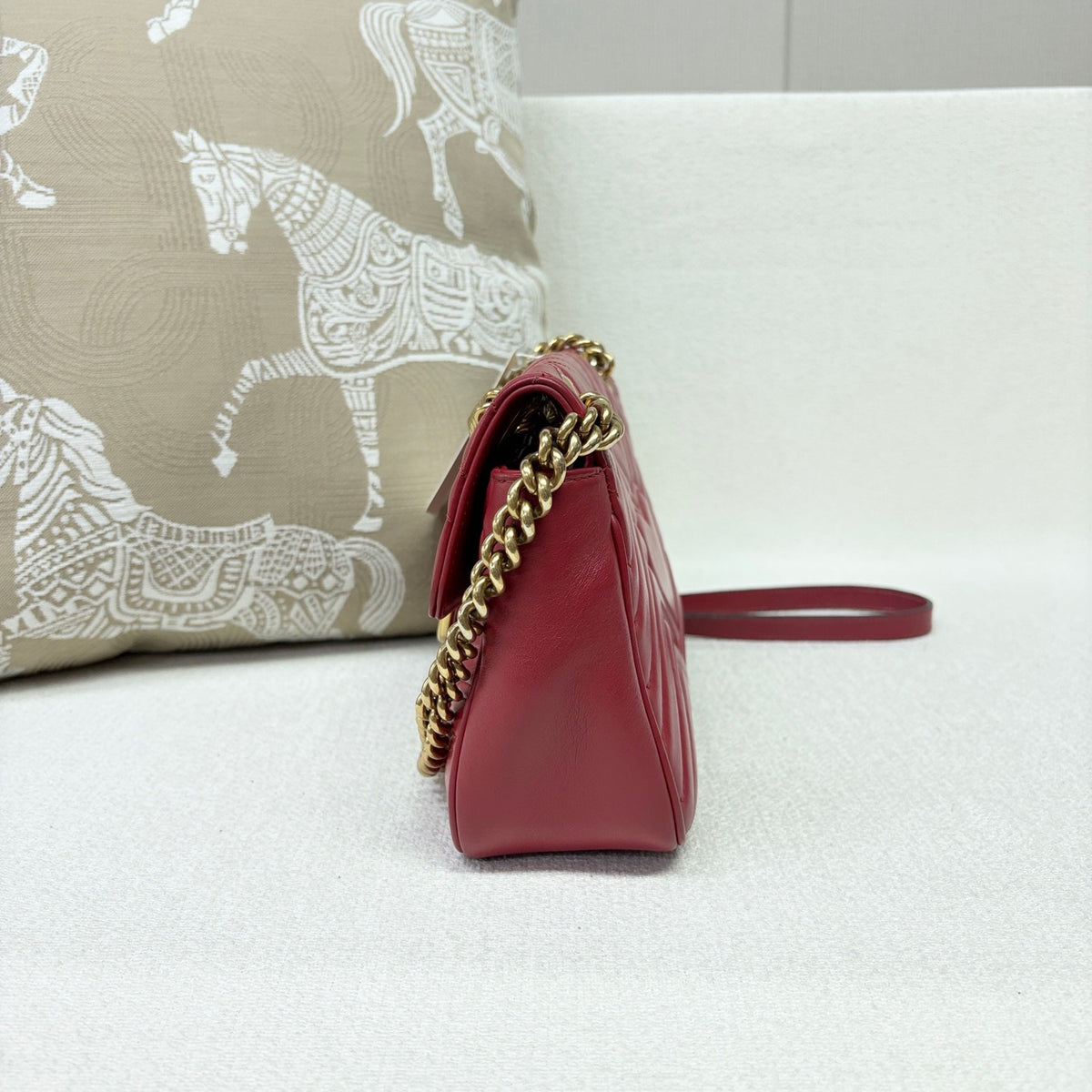 Gucci - Marmont 26 - Leather - Red - (small)