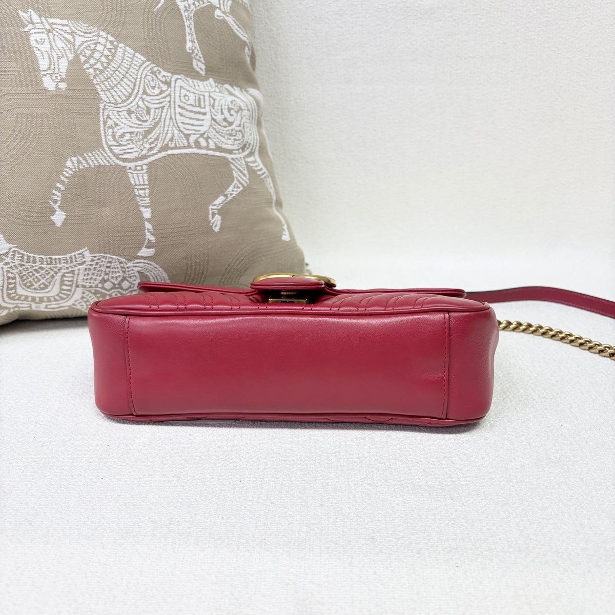 Gucci - Marmont 26 - Leather - Red - (small)