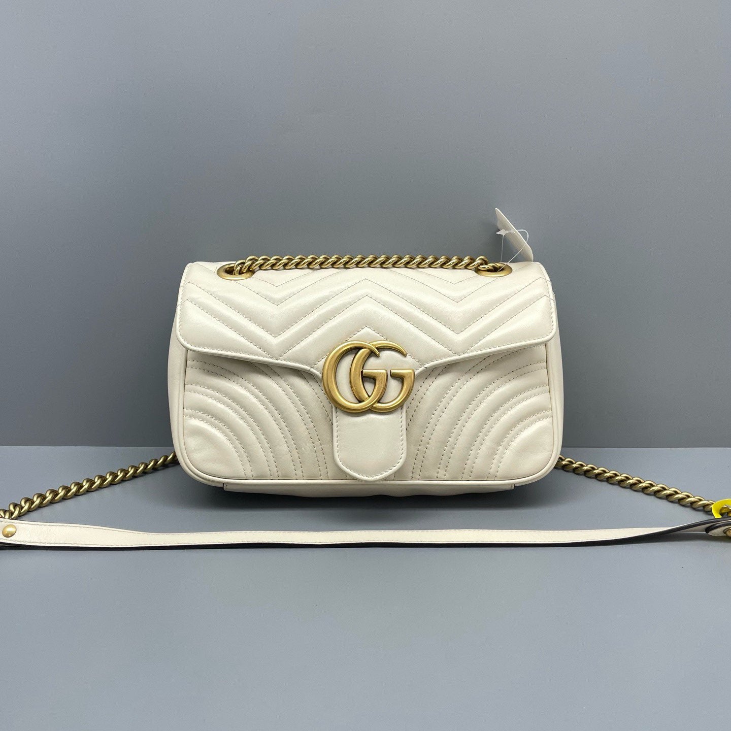 Gucci - Marmont 26 - Leather - White - (medium)