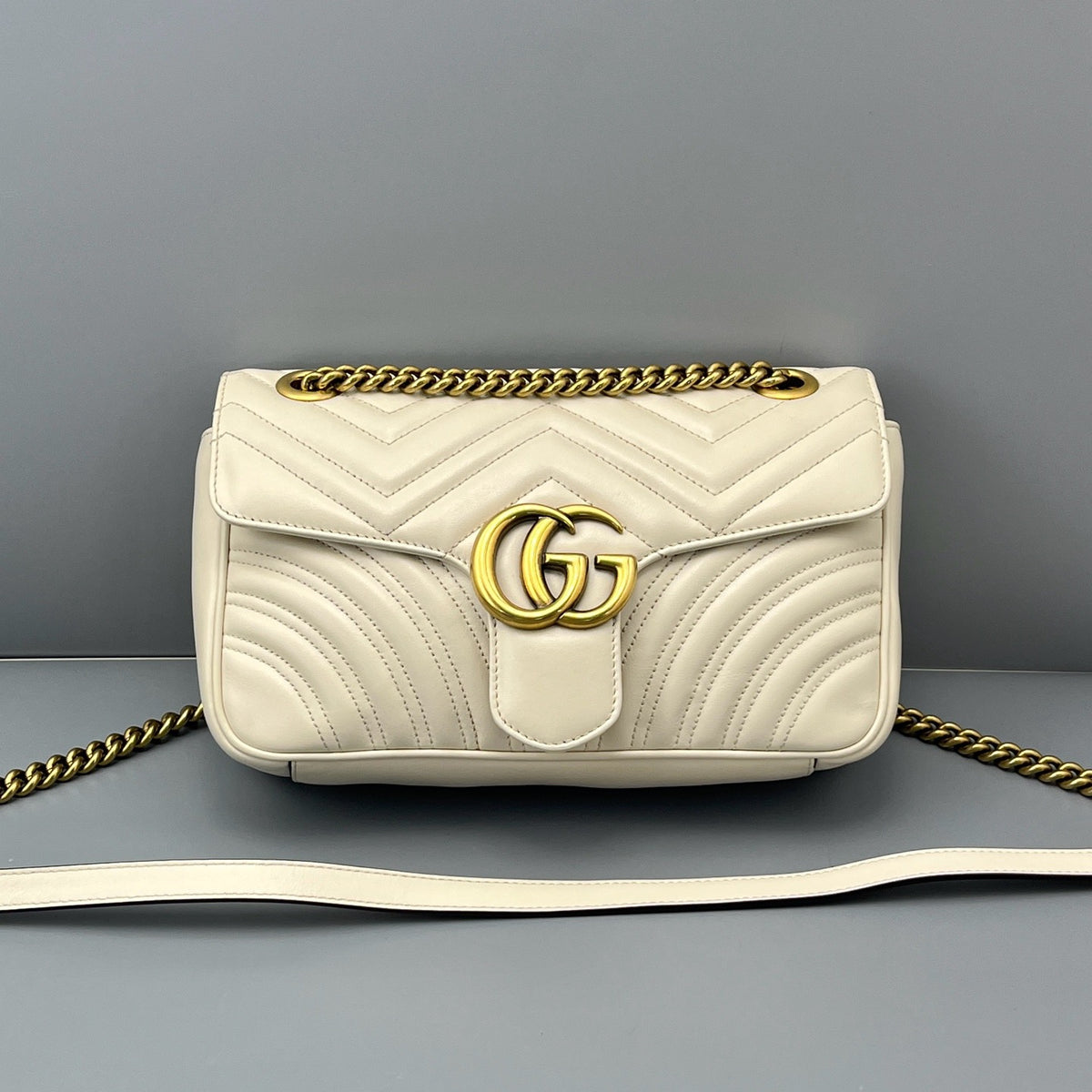 Gucci - Marmont 26 - Leather - White - (small)