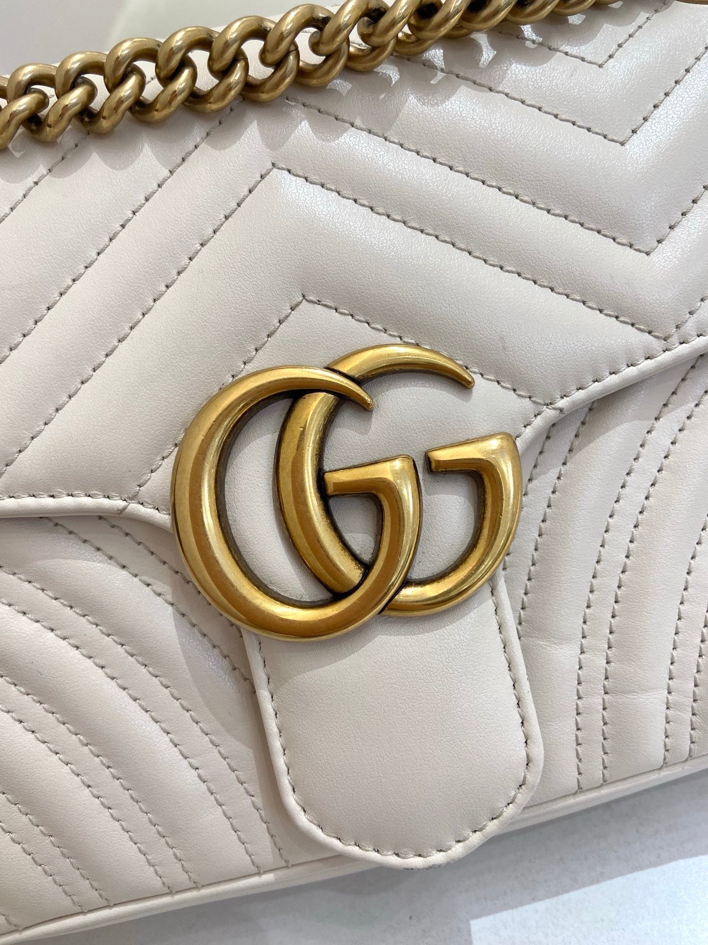 Gucci - Marmont 26 - Leather - White - (small)
