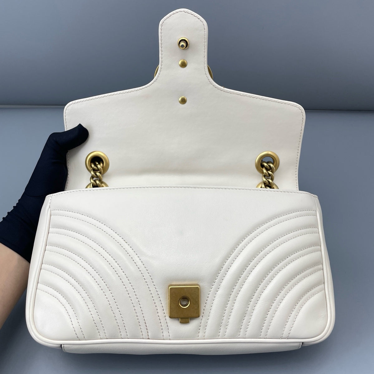 Gucci - Marmont 26 - Leather - White - (small)