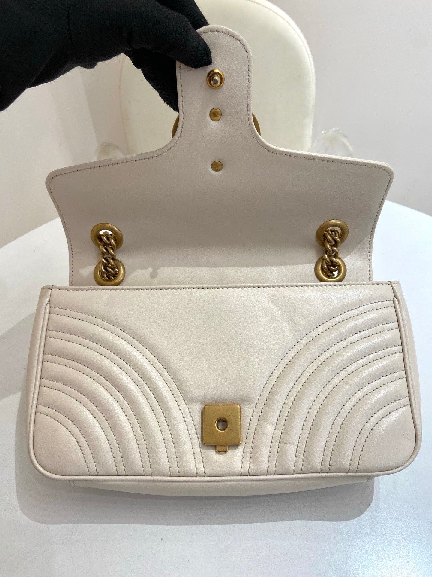 Gucci - Marmont 26 - Leather - White - (small)