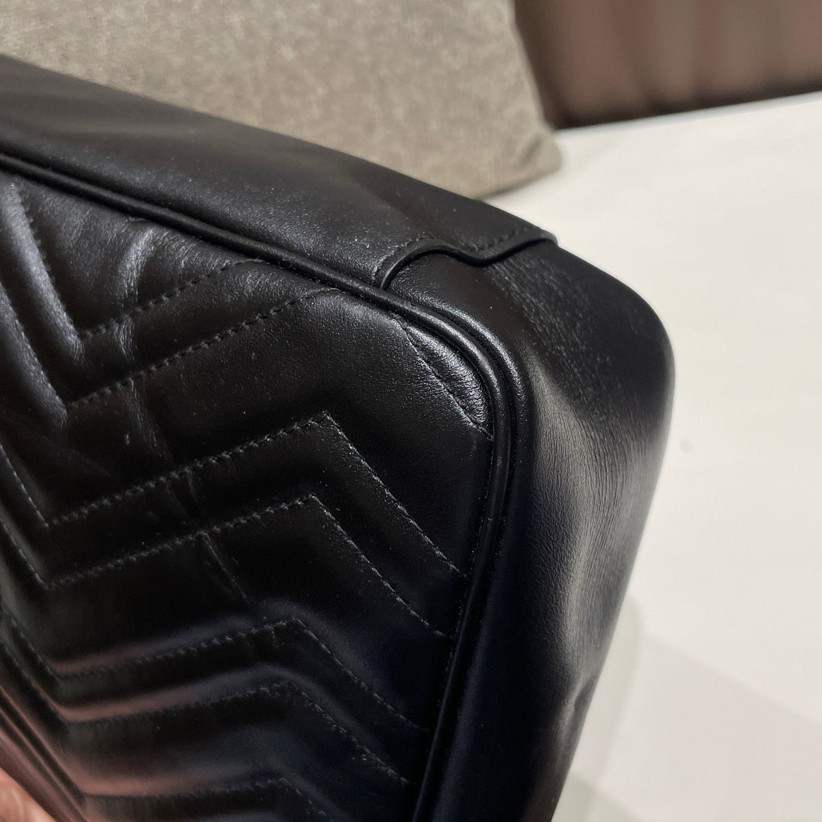 Gucci - Marmont 30 - Leather - Black - (Large)