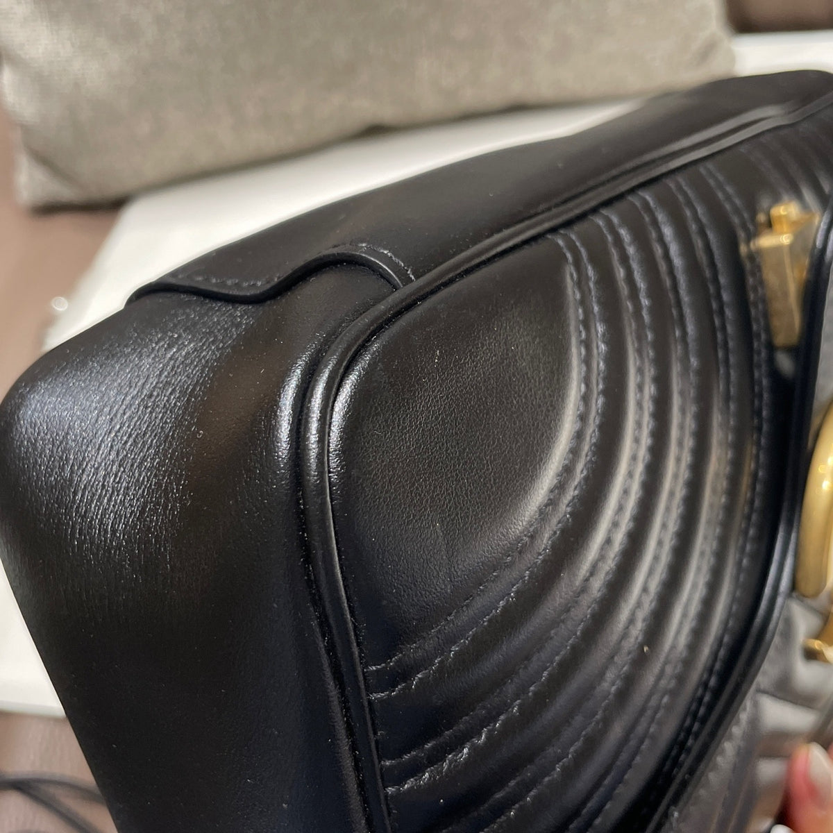 Gucci - Marmont 30 - Leather - Black - (Large)