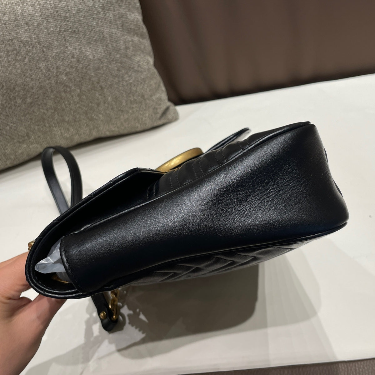 Gucci - Marmont 30 - Leather - Black - (Large)