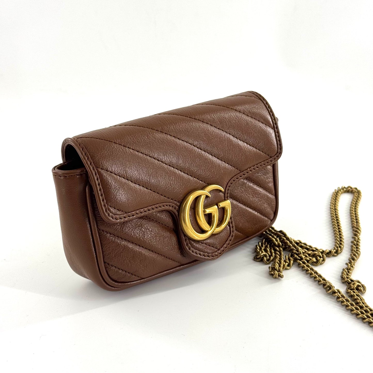 Gucci - Marmont - Leather - Brown