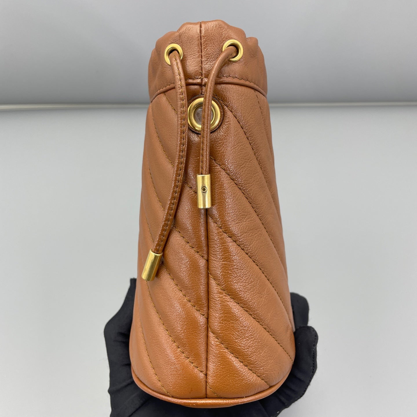 Gucci - Marmont bucket bag - Leather - Camel - (small)