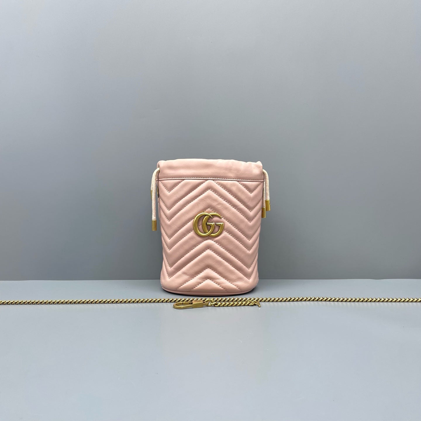 Gucci - Marmont Bucket Bag - Quilted leather - Pink - (mini)