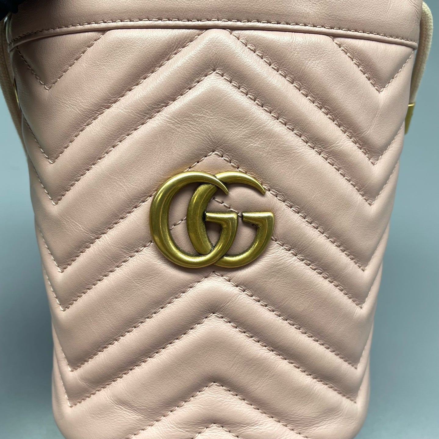 Gucci - Marmont Bucket Bag - Quilted leather - Pink - (mini)
