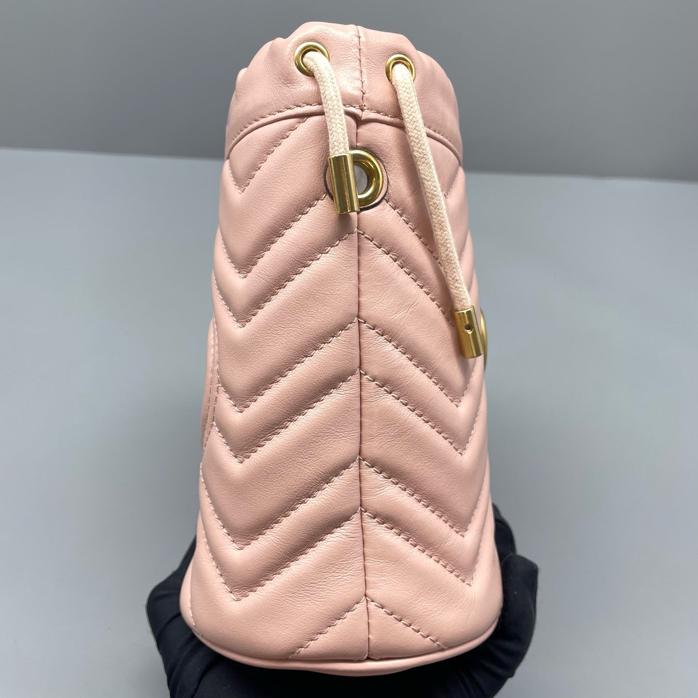 Gucci - Marmont Bucket Bag - Quilted leather - Pink - (mini)
