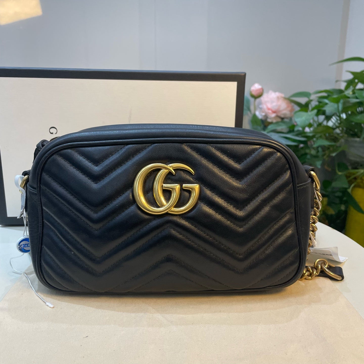 Gucci - Marmont Camera Bag - Leather - Black - (medium)