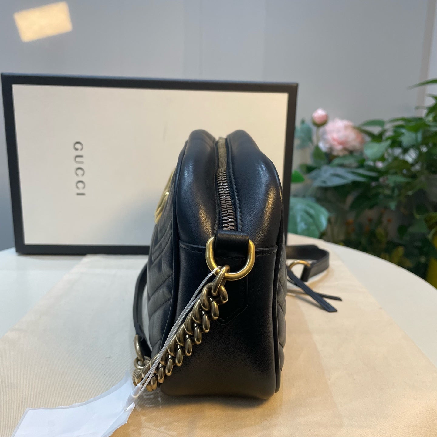 Gucci - Marmont Camera Bag - Leather - Black - (medium)