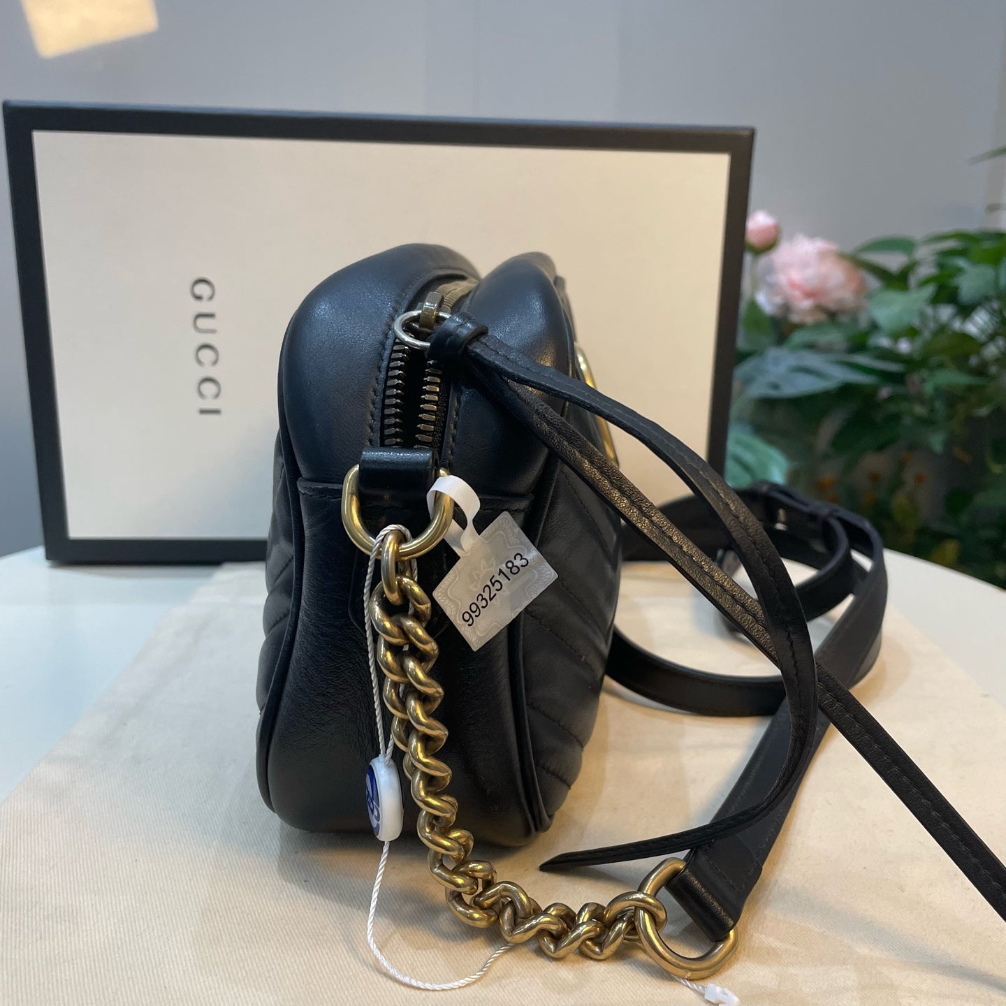 Gucci - Marmont Camera Bag - Leather - Black - (medium)