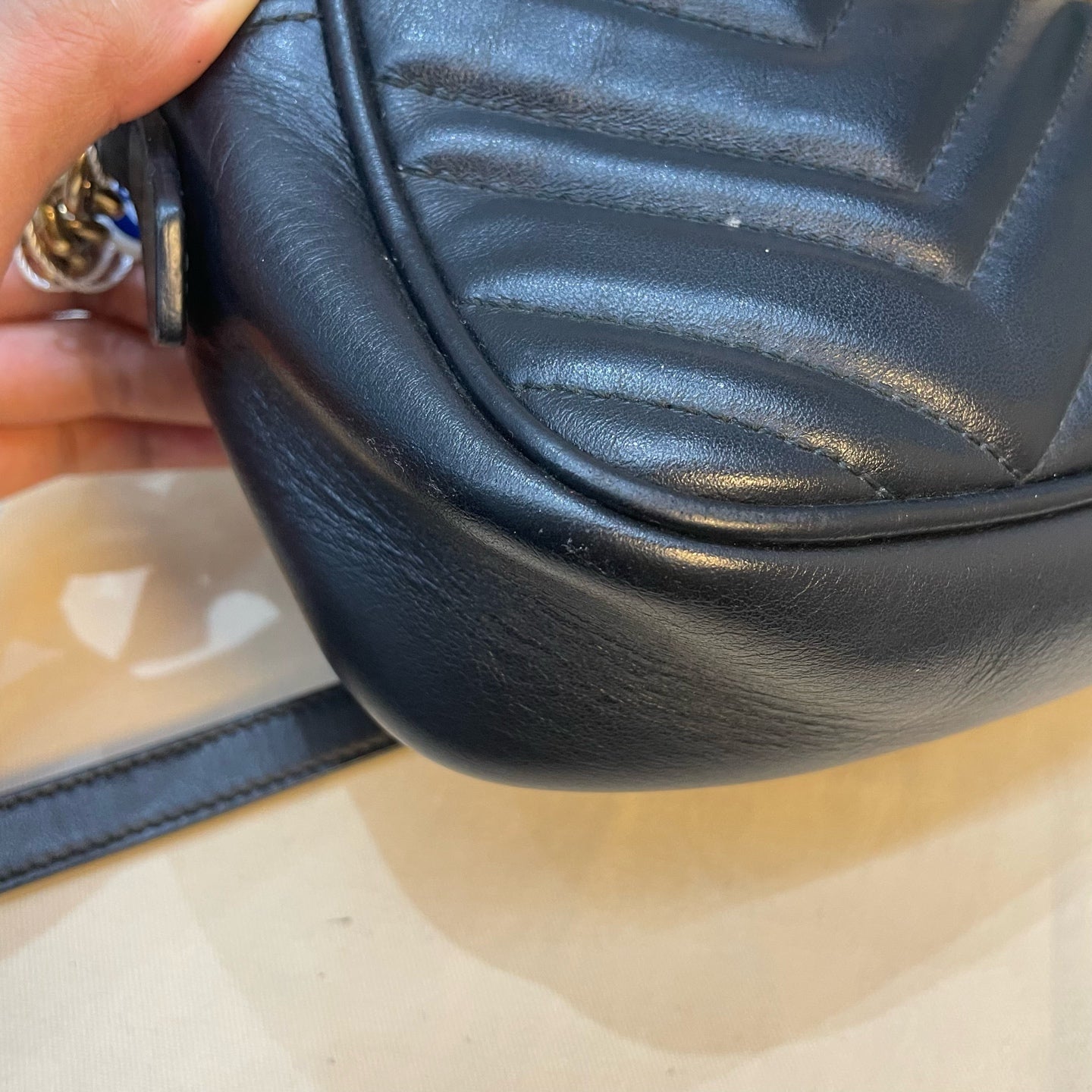 Gucci - Marmont Camera Bag - Leather - Black - (medium)
