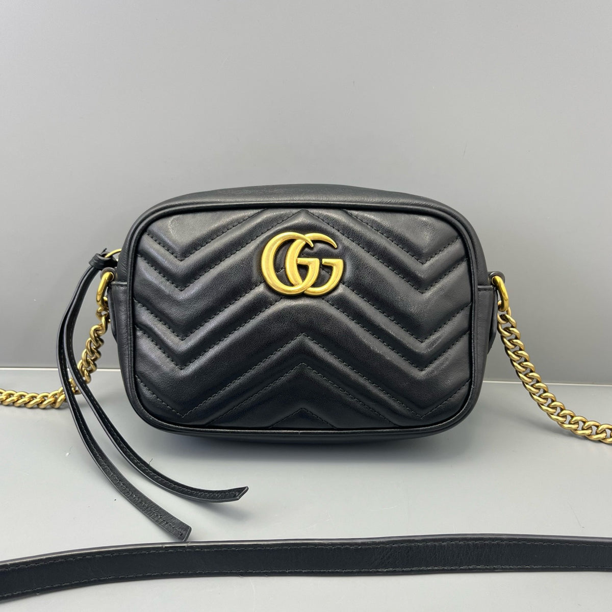 Gucci - Marmont Camera Bag - Leather - Black - (mini)