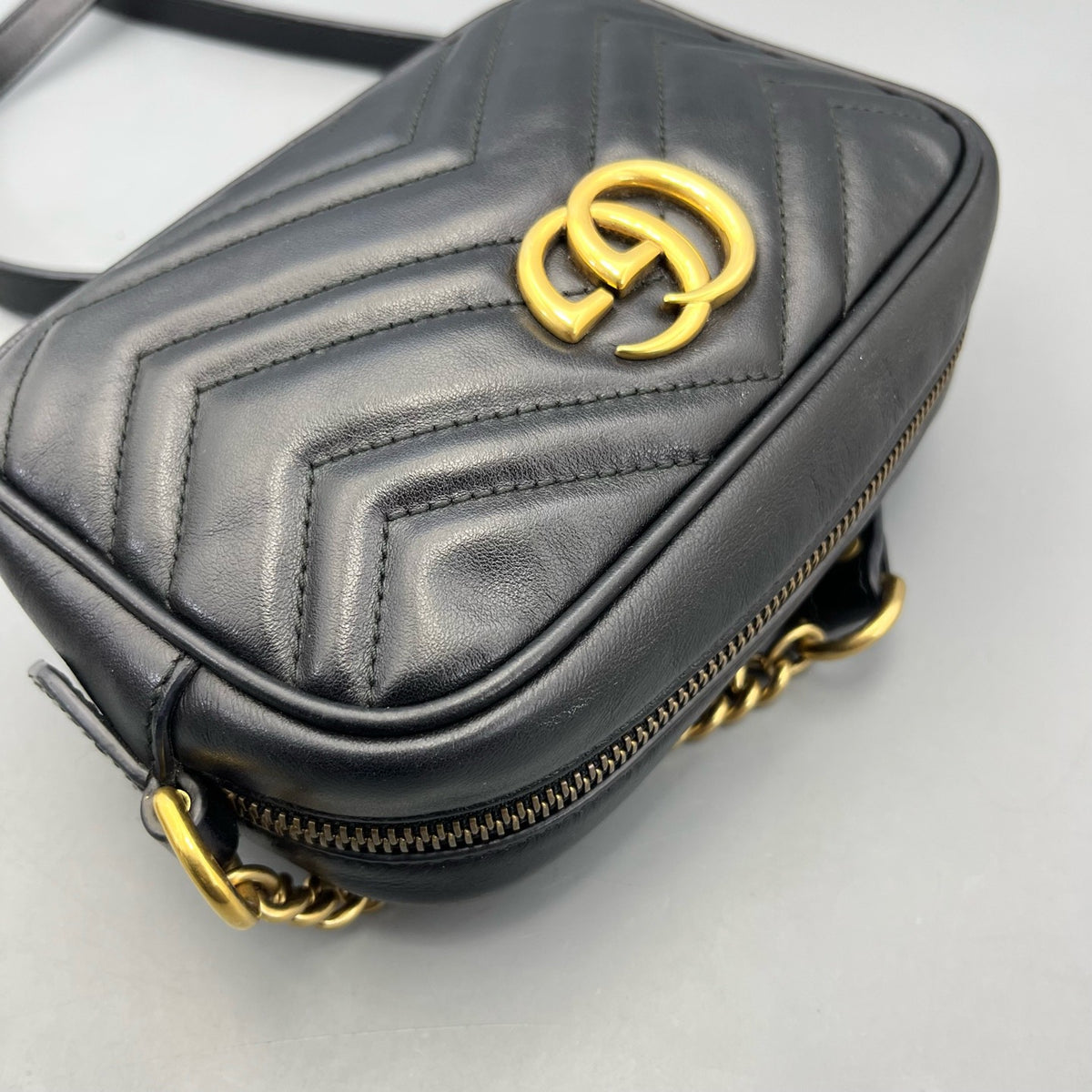 Gucci - Marmont Camera Bag - Leather - Black - (mini)