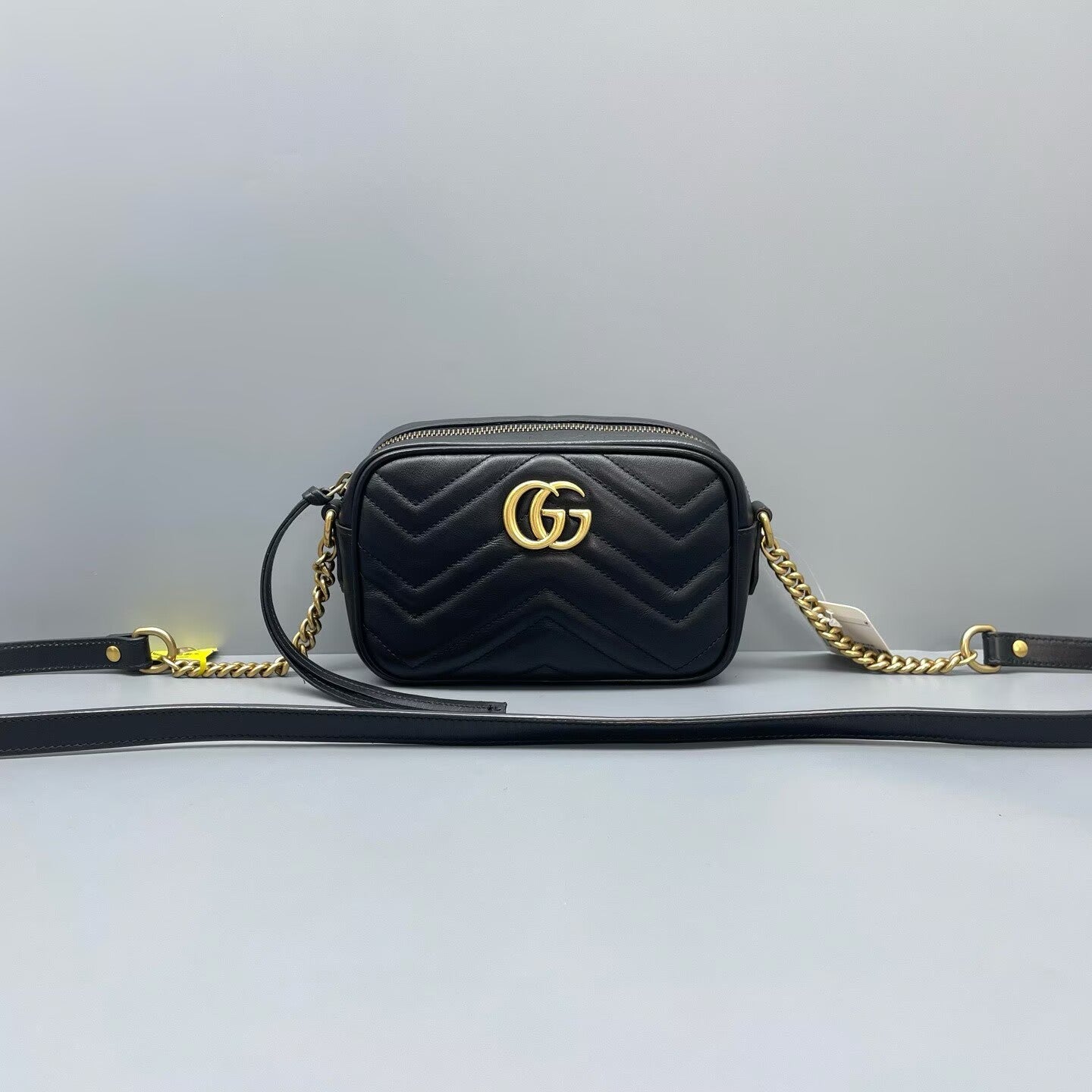 Gucci - Marmont Camera Bag - Leather - Black - (Small)