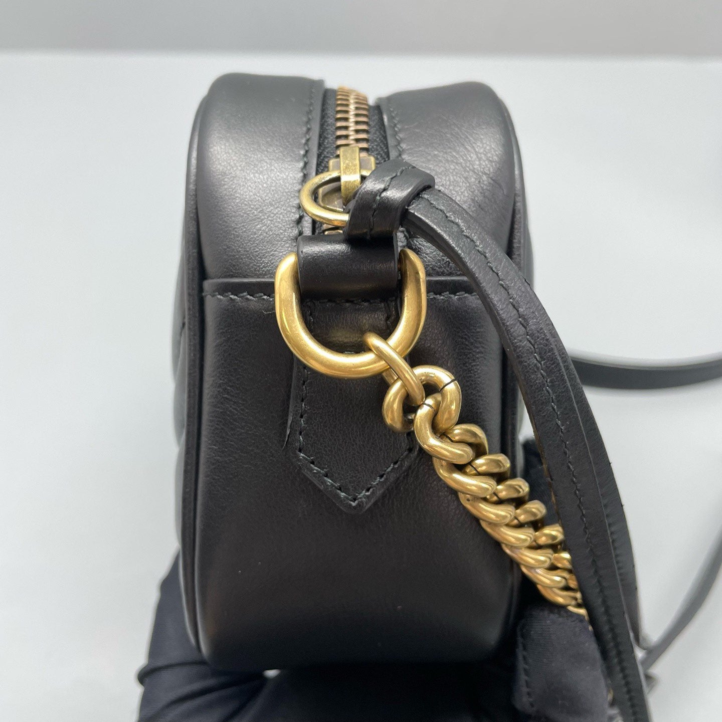 Gucci - Marmont Camera Bag - Leather - Black - (Small)