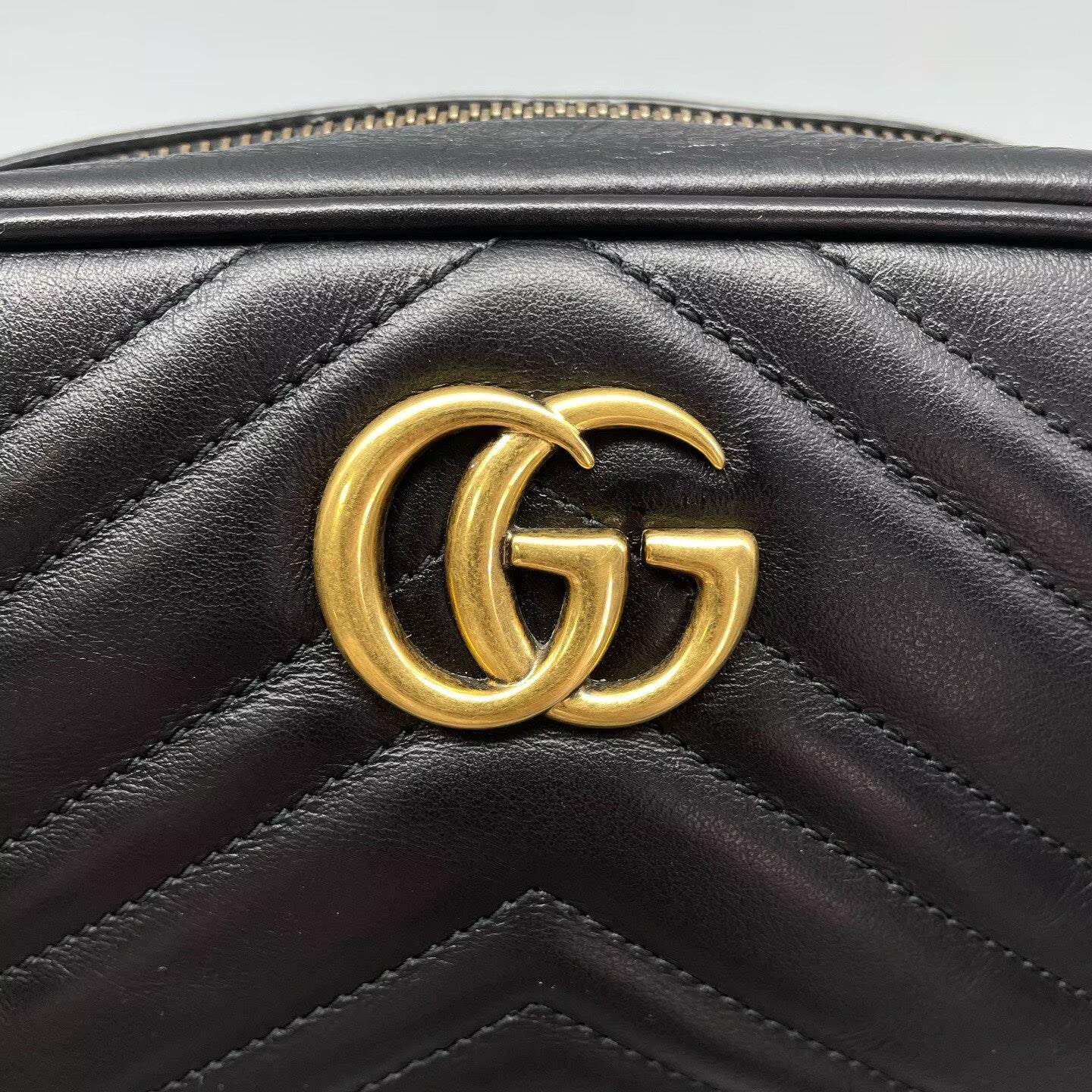 Gucci - Marmont Camera Bag - Leather - Black - (Small)