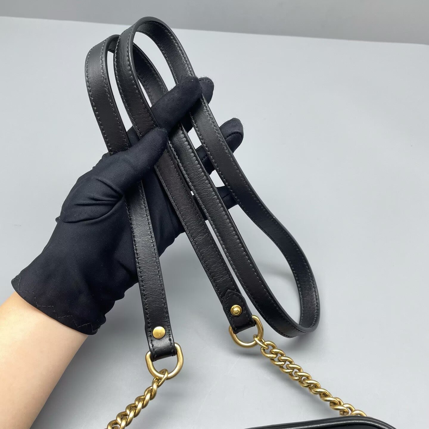 Gucci - Marmont Camera Bag - Leather - Black - (Small)