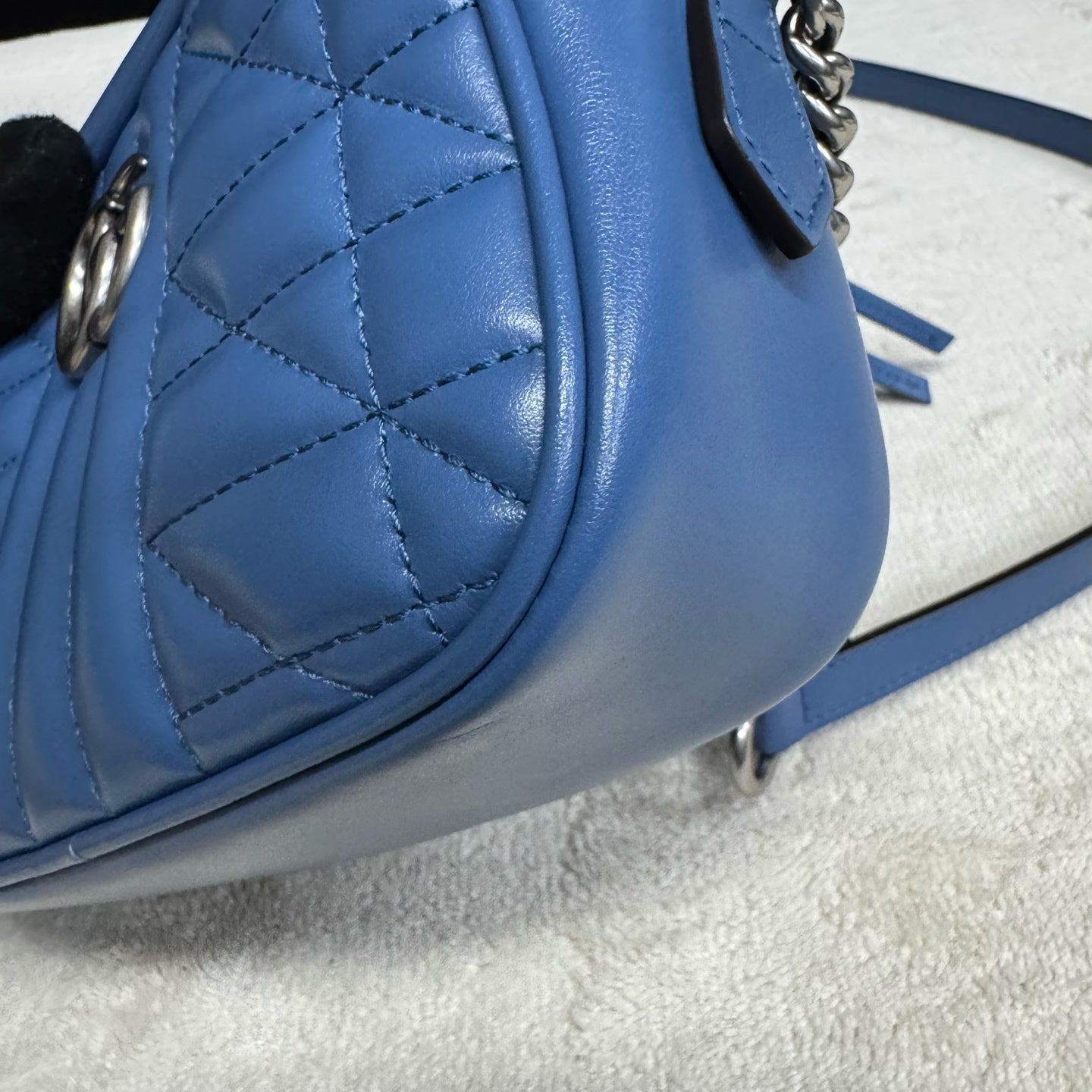 Gucci - Marmont Camera Bag - Leather - Blue - (mini)