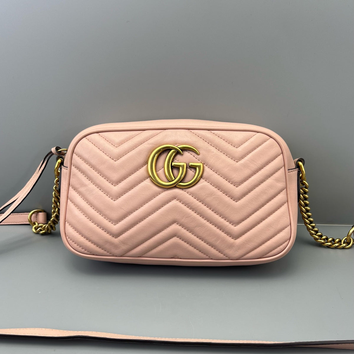 Gucci - Marmont Camera Bag - Leather - Pink - (mini)