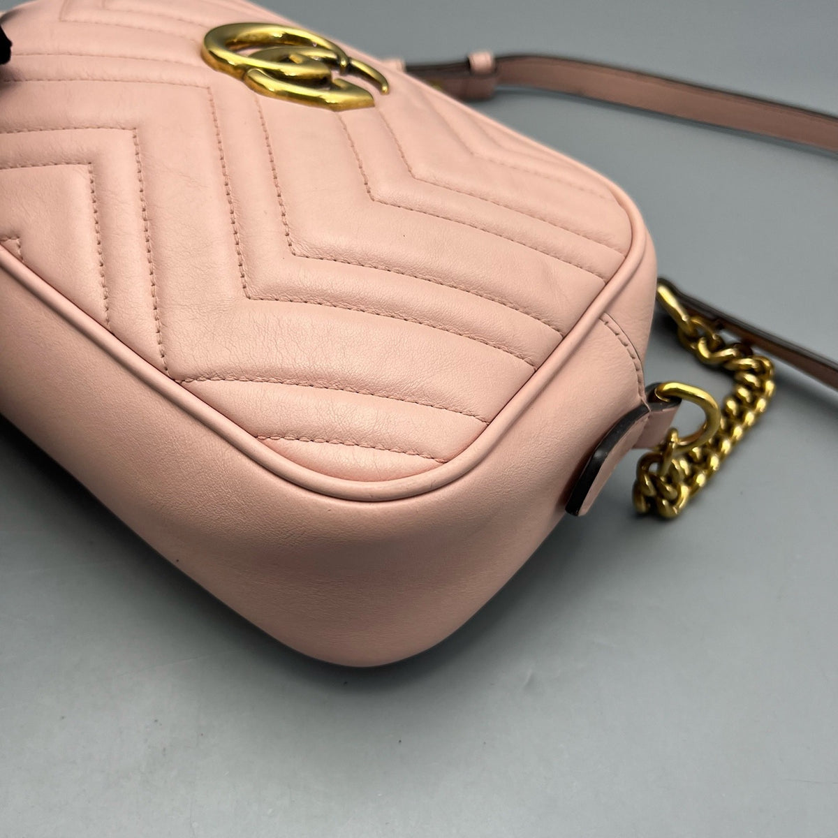Gucci - Marmont Camera Bag - Leather - Pink - (mini)