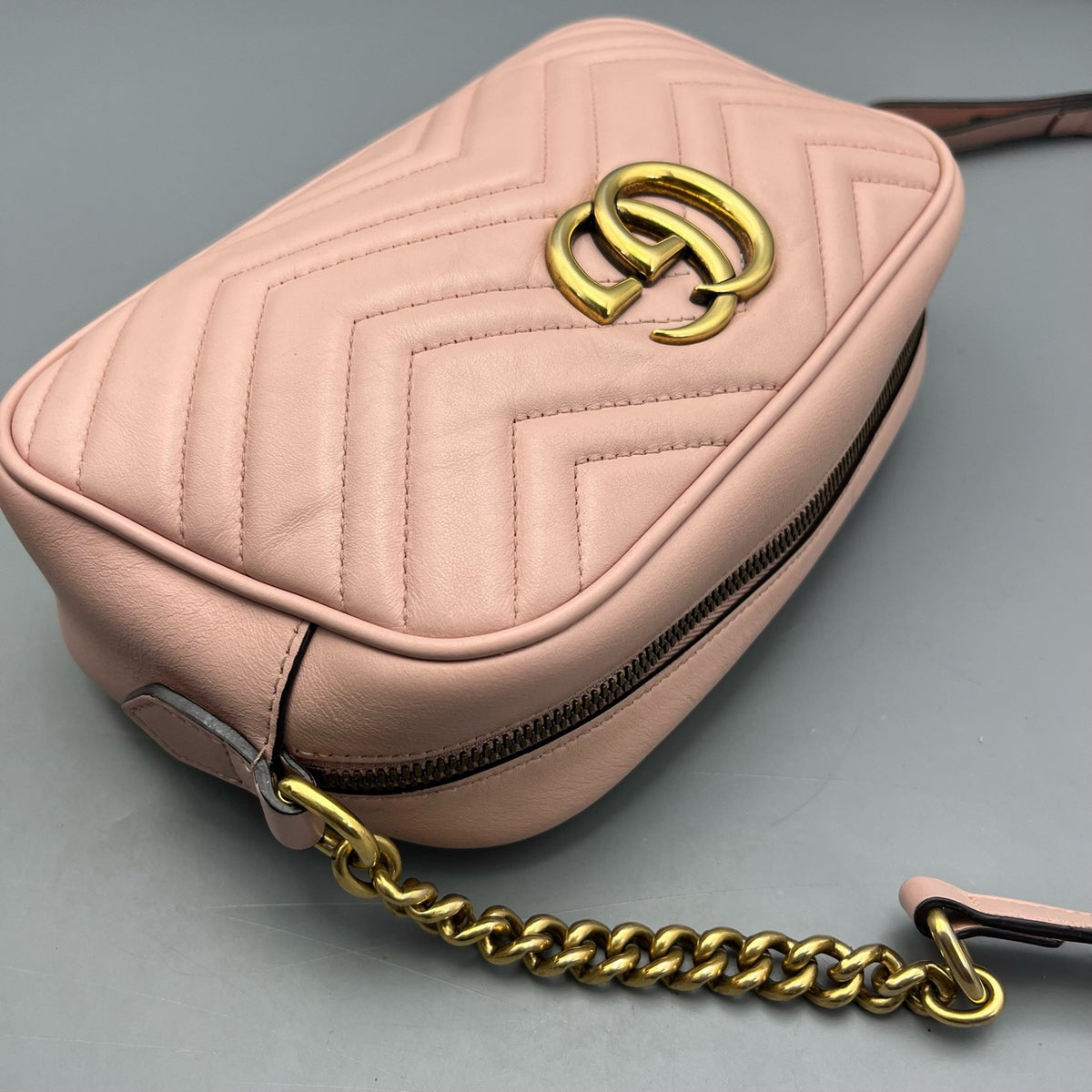 Gucci - Marmont Camera Bag - Leather - Pink - (mini)