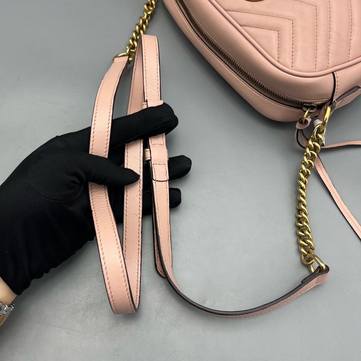 Gucci - Marmont Camera Bag - Leather - Pink - (mini)