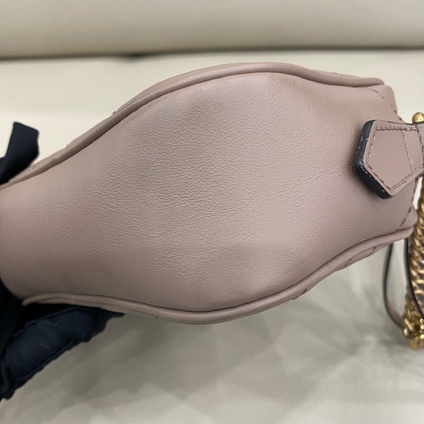 Gucci - Marmont Camera Bag Small - Leather - Beige - (small)