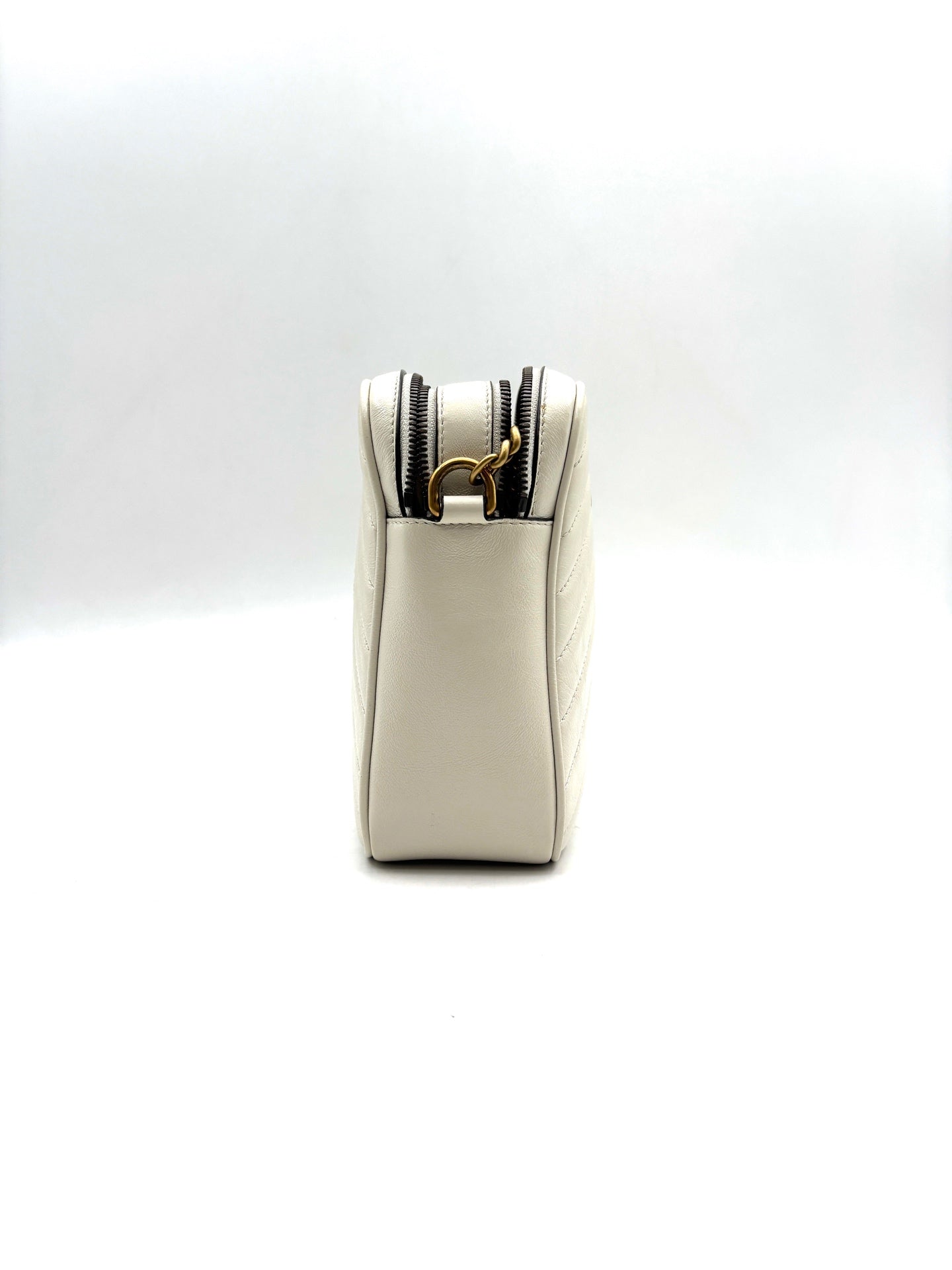 Gucci - Marmont Camera Bag (Vertical) - Leather - White - (mini)