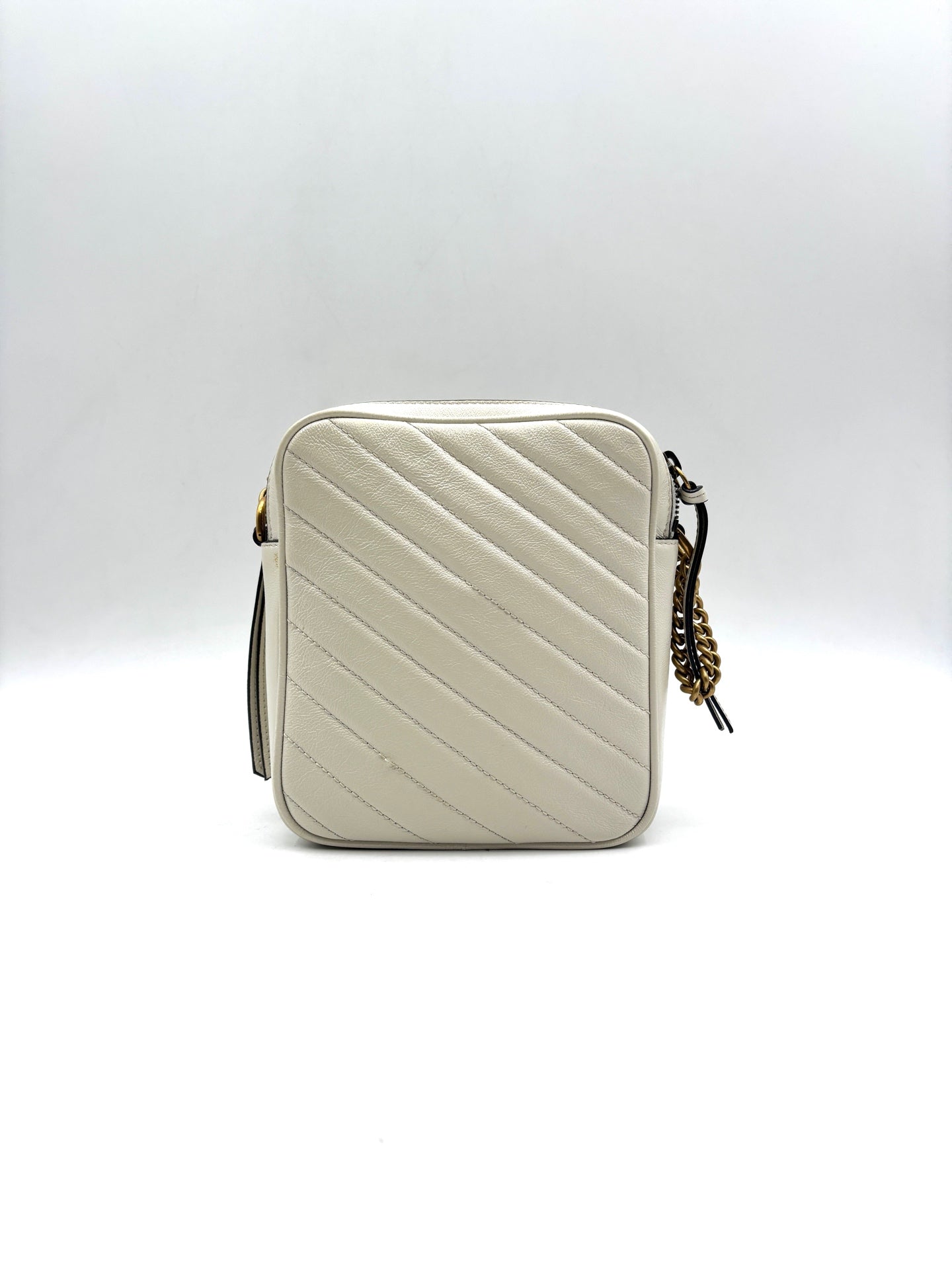 Gucci - Marmont Camera Bag (Vertical) - Leather - White - (mini)